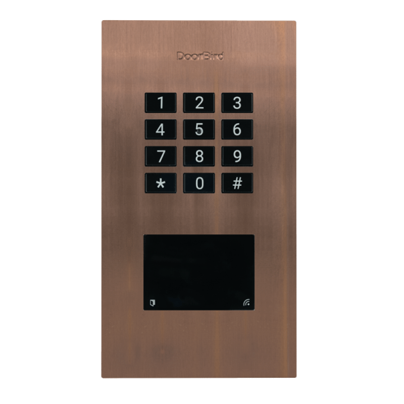 Absolute DoorBird IP And WiFi Access Control Device, Flush Mount, Bronze